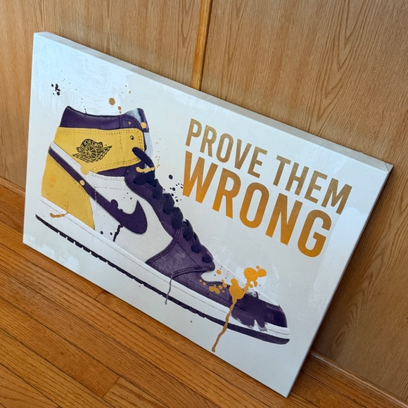 AIR JORDAN PROVE THEM WRONG CANVAS PAINTING - Picture 6 of 8